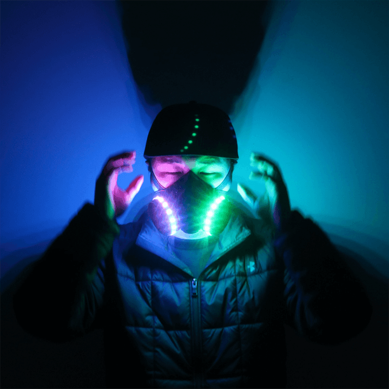 LED multi-color strobe mask - Ktvlights