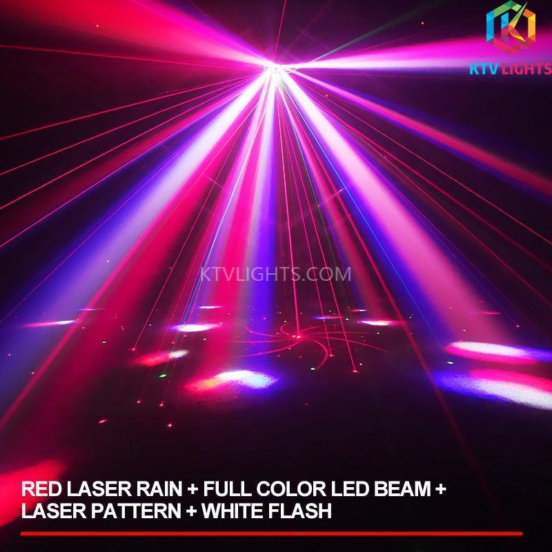 Luce laser a farfalla con pioggia laser RGB 4 in 1-B23