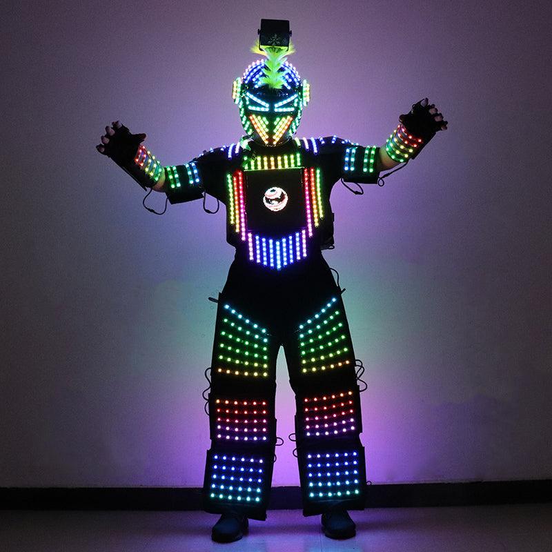 Full Color Pixel LED Robot Suit Costume - Ktvlights