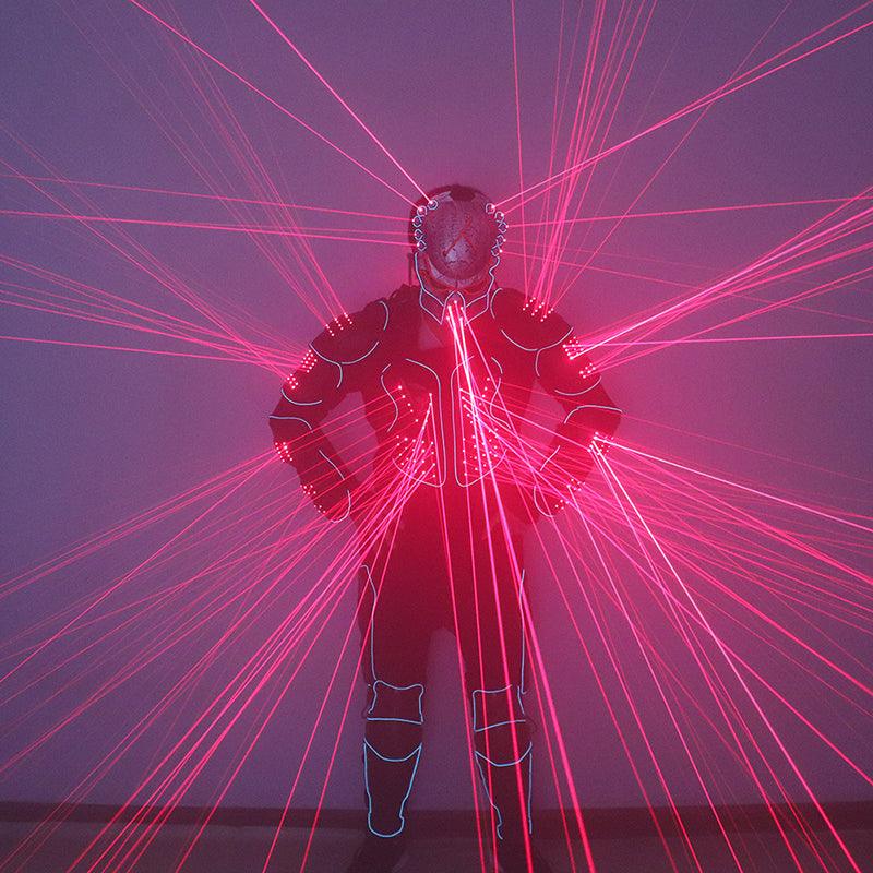 New Red Laser Robot Suit Laser Fiber Optic 2 in 1 - Ktvlights